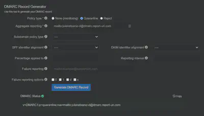 DMARC Record Generator
