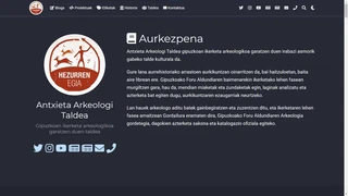 Antxieta Arkeologi Taldea Webgunea