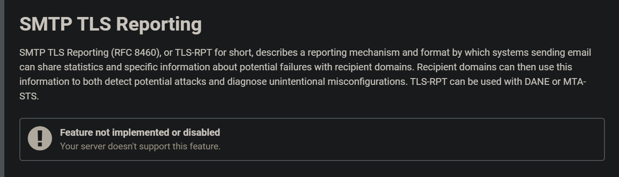 SMTP TLS Reporting Hardenize